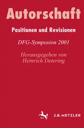 Detering / Fohrmann |  Autorschaft | eBook | Sack Fachmedien