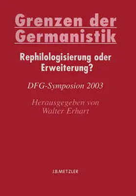 Erhart |  Grenzen der Germanistik | eBook | Sack Fachmedien