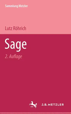 Röhrich | Sage | Buch | 978-3-476-10055-9 | www.sack.de