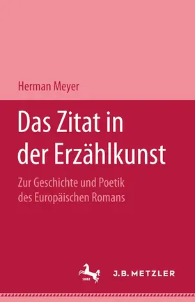 Meyer |  Das Zitat in der Erzählkunst | Buch |  Sack Fachmedien