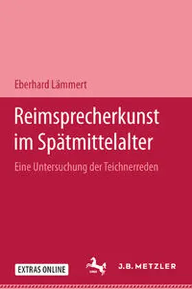 Lämmert |  Reimsprecherkunst im Spätmittelalter | eBook | Sack Fachmedien