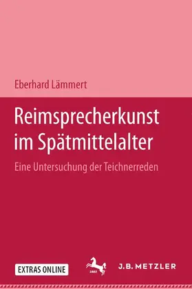 Lämmert |  Reimsprecherkunst im Spätmittelalter | Buch |  Sack Fachmedien