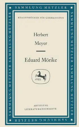 Meyer |  Eduard Mörike | Buch |  Sack Fachmedien