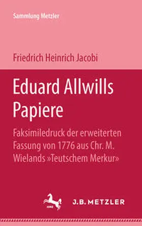 Jacobi |  Eduard Allwills Papiere | eBook | Sack Fachmedien