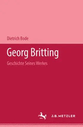 Bode |  Goerg Britting | Buch |  Sack Fachmedien