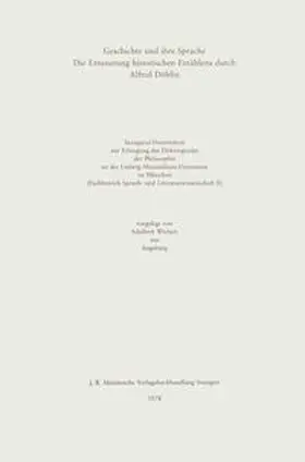 Wichert |  Geschichte und ihre Sprache | eBook | Sack Fachmedien