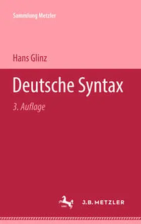 Glinz |  Deutsche Syntax | eBook | Sack Fachmedien
