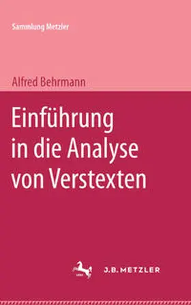 Behrmann |  Einführung in die Analyse von Verstexten | eBook | Sack Fachmedien