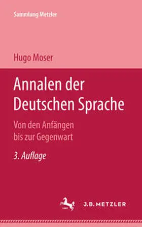 Moser |  Annalen der deutschen Sprache | eBook | Sack Fachmedien