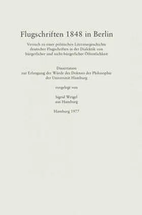 Weigel | Flugschriften 1848 in Berlin | E-Book | sack.de