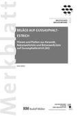 Voos |  Merkblatt Beläge auf Gussasphaltestrich: 2007-06 (PDF) [historisch] | eBook | Sack Fachmedien