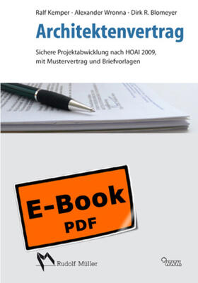Kemper / Wronna / Blomeyer | Architektenvertrag | E-Book | sack.de