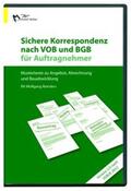 Reinders |  Sichere Korrespondenz nach VOB und BGB für Auftragnehmer 2012 | Sonstiges |  Sack Fachmedien