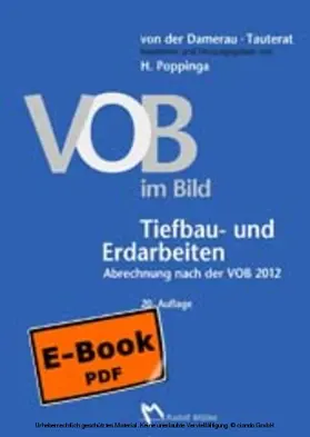 Poppinga |  VOB im Bild - Tiefbau- und Erdarbeiten | eBook | Sack Fachmedien