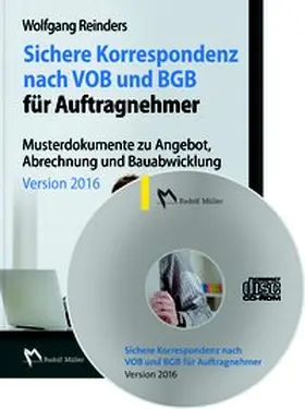 Reinders | Sichere Korrespondenz nach VOB und BGB für Auftragnehmer | Sonstiges | 978-3-481-03528-0 | www.sack.de