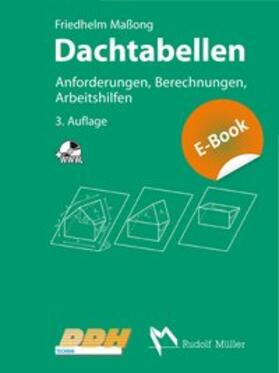 Maßong | Dachtabellen | Buch | 978-3-481-03559-4 | sack.de