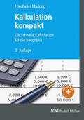 Maßong |  Kalkulation kompakt | Buch |  Sack Fachmedien