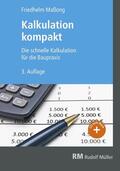 Maßong |  Kalkulation kompakt - E-Book (PDF) | eBook | Sack Fachmedien