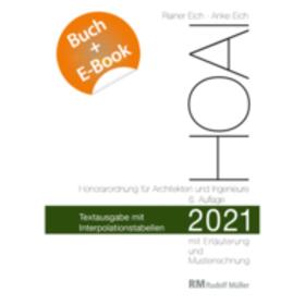 Eich |  HOAI 2021 - Textausgabe mit Interpolationstabellen - mit E-Book (PDF) | Buch |  Sack Fachmedien