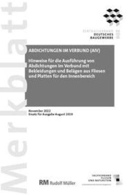 Voos | Merkblatt Abdichtungen im Verbund 2022-11 | Buch | 978-3-481-04504-3 | sack.de
