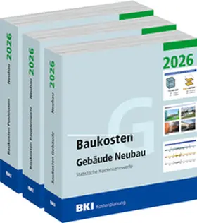 BKI |  BKI Baukosten Gebäude + Positionen + Bauelemente Neubau 2026 - Kombi Teil 1-3 | Buch |  Sack Fachmedien