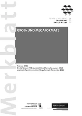  Merkblatt Groß- und Megaformate: 2026-02 (PDF) | eBook | Sack Fachmedien