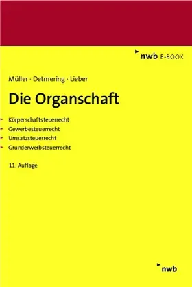 Müller / Detmering / Lieber | Die Organschaft | E-Book | sack.de