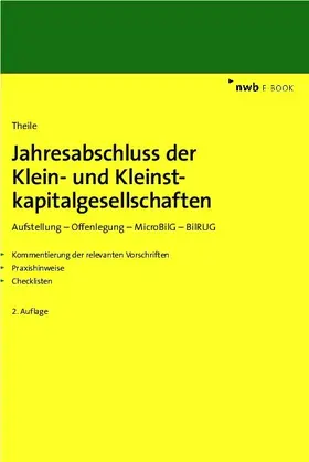 Theile |  Jahresabschluss der Klein- und Kleinstkapitalgesellschaften | eBook | Sack Fachmedien