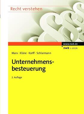 Marx / Kläne / Korff | Unternehmensbesteuerung | E-Book | sack.de