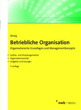 Breisig | Betriebliche Organisation | E-Book | www.sack.de