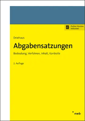 Driehaus | Abgabensatzungen | Online-Buch | 978-3-482-00781-1 | sack.de