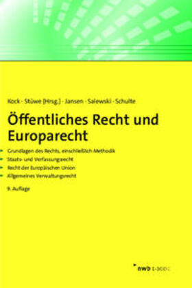 Kock / Stüwe |  Öffentliches Recht und Europarecht | eBook | Sack Fachmedien