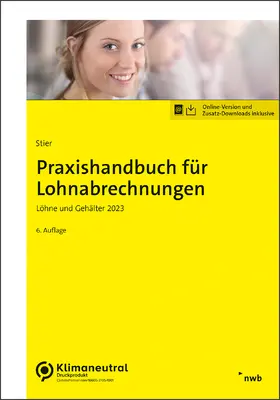 Stier / Schütt | Praxishandbuch für Lohnabrechnungen | Online-Buch | 978-3-482-00885-6 | sack.de