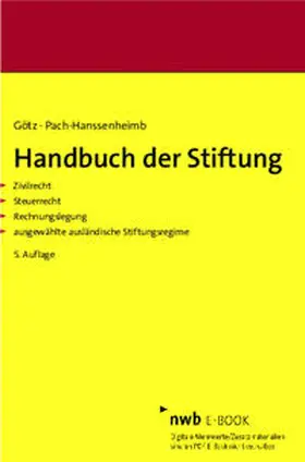 Götz / Pach-Hanssenheimb | Handbuch der Stiftung | E-Book | sack.de