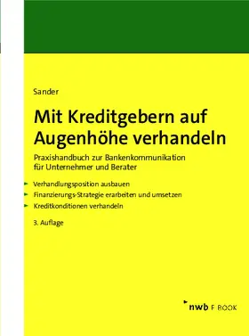 Sander | Mit Kreditgebern auf Augenhöhe verhandeln | E-Book | www.sack.de