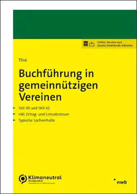 Thie |  Buchführung in gemeinnützigen Vereinen | Online-Buch | Sack Fachmedien