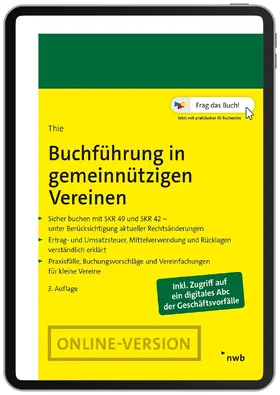 Thie | Buchführung in gemeinnützigen Vereinen | Online-Buch | 978-3-482-03083-3 | www.sack.de