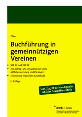 Thie |  Buchführung in gemeinnützigen Vereinen | eBook | Sack Fachmedien