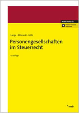 Bilitewski / Götz / Lange |  Personengesellschaften im Steuerrecht | Buch |  Sack Fachmedien