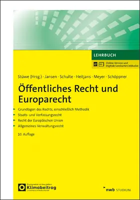 Stüwe / Jansen / Schulte |  Öffentliches Recht und Europarecht | Buch |  Sack Fachmedien