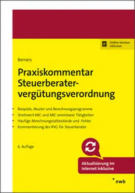 Berners / Charlier / Jahn |  Praxiskommentar Steuerberatervergütungsverordnung | Buch |  Sack Fachmedien