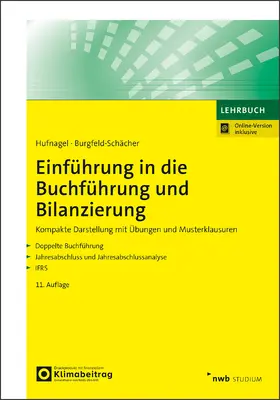 Hufnagel / Burgfeld-Schächer | Einführung in die Buchführung und Bilanzierung | Medienkombination | 978-3-482-54631-0 | www.sack.de