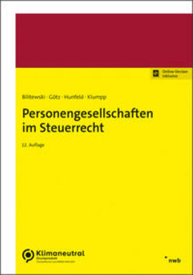 Bilitewski / Götz / Hunfeld / Klumpp |  Personengesellschaften im Steuerrecht | Online-Buch | Sack Fachmedien