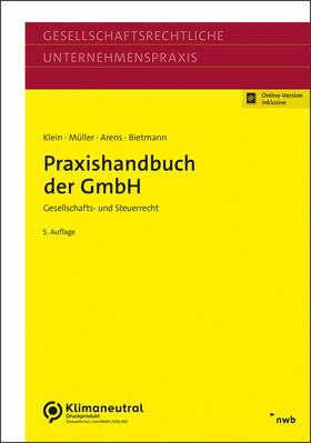 Klein / Müller / Arens |  Praxishandbuch der GmbH | Buch |  Sack Fachmedien