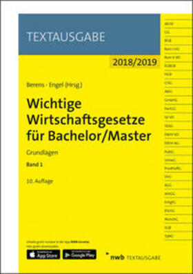 Berens / Engel | Wichtige Wirtschaftsgesetze für Bachelor/Master. Bd.1 | Medienkombination | 978-3-482-59590-5 | sack.de