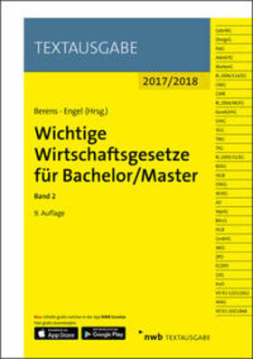 Berens / Engel |  Wichtige Wirtschaftsgesetze für Bachelor/Master, Band 2 | Buch |  Sack Fachmedien