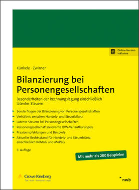Künkele / Zwirner |  Bilanzierung bei Personengesellschaften | Online-Buch | Sack Fachmedien