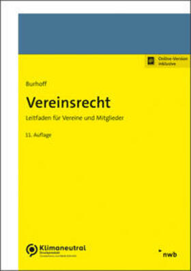 Burhoff | Online-Buch Vereinsrecht | Online-Buch | 978-3-482-61175-9 | sack.de