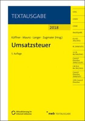 Küffner / Maunz / Langer |  Umsatzsteuer | Buch |  Sack Fachmedien
