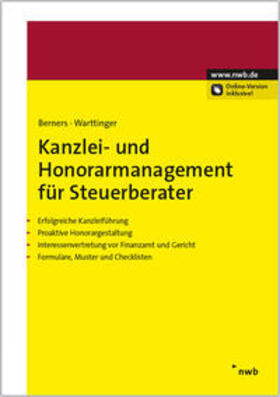Berners / Warttinger | Kanzlei- und Honorarmanagement für Steuerberater | Medienkombination | 978-3-482-64821-2 | sack.de
